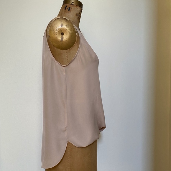 L'Agence Mila Silk Draped V-Neck Blouse - Picture 5 of 6